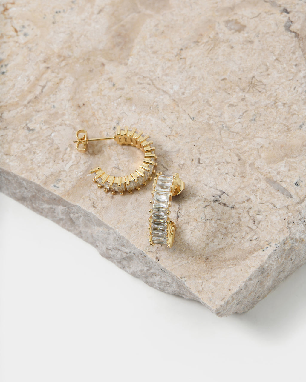 Isa 16k Gold Plated Earrings