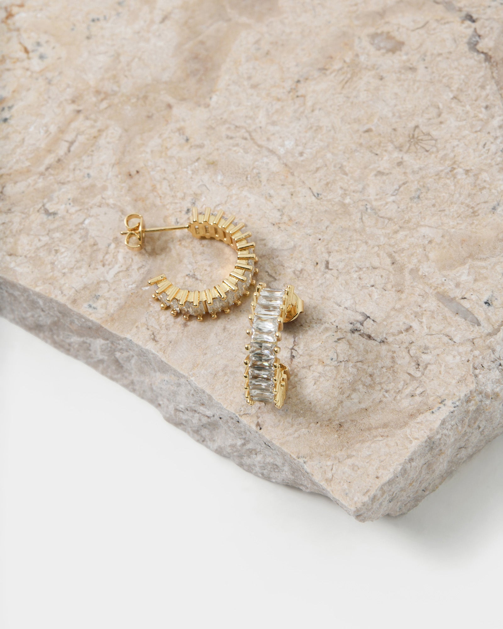 Isa 16k Gold Plated Earrings