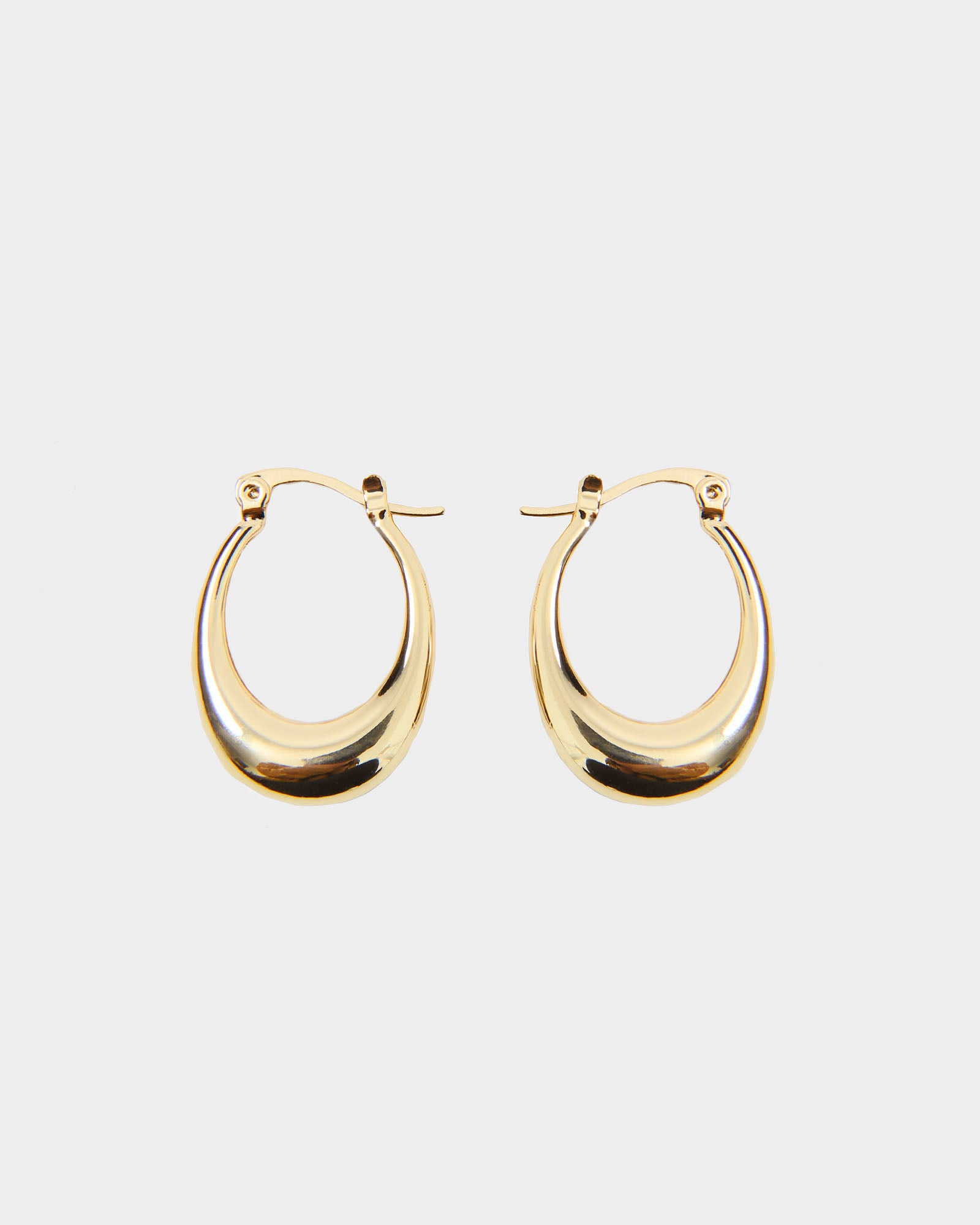 Jessi 16k Gld Pltd Oval Hoops