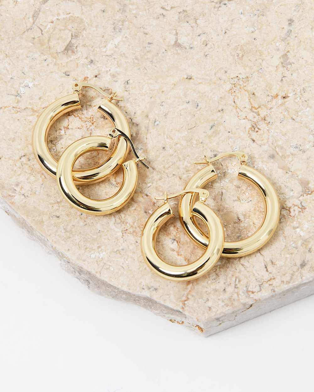 Rylie 2pc Gold Earring Set