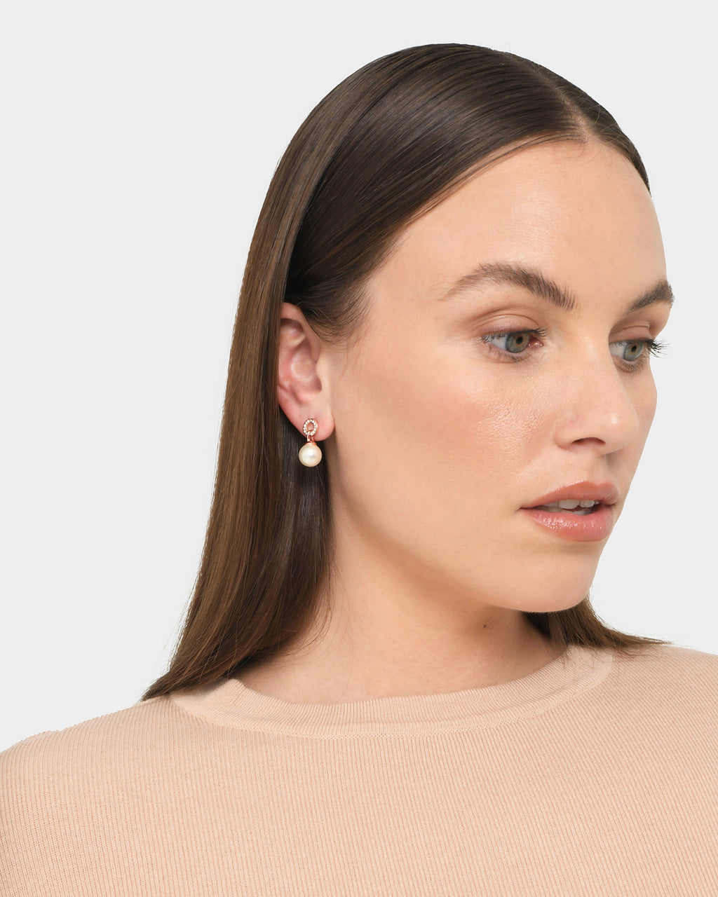 Yvonne Rose Gold Earrings