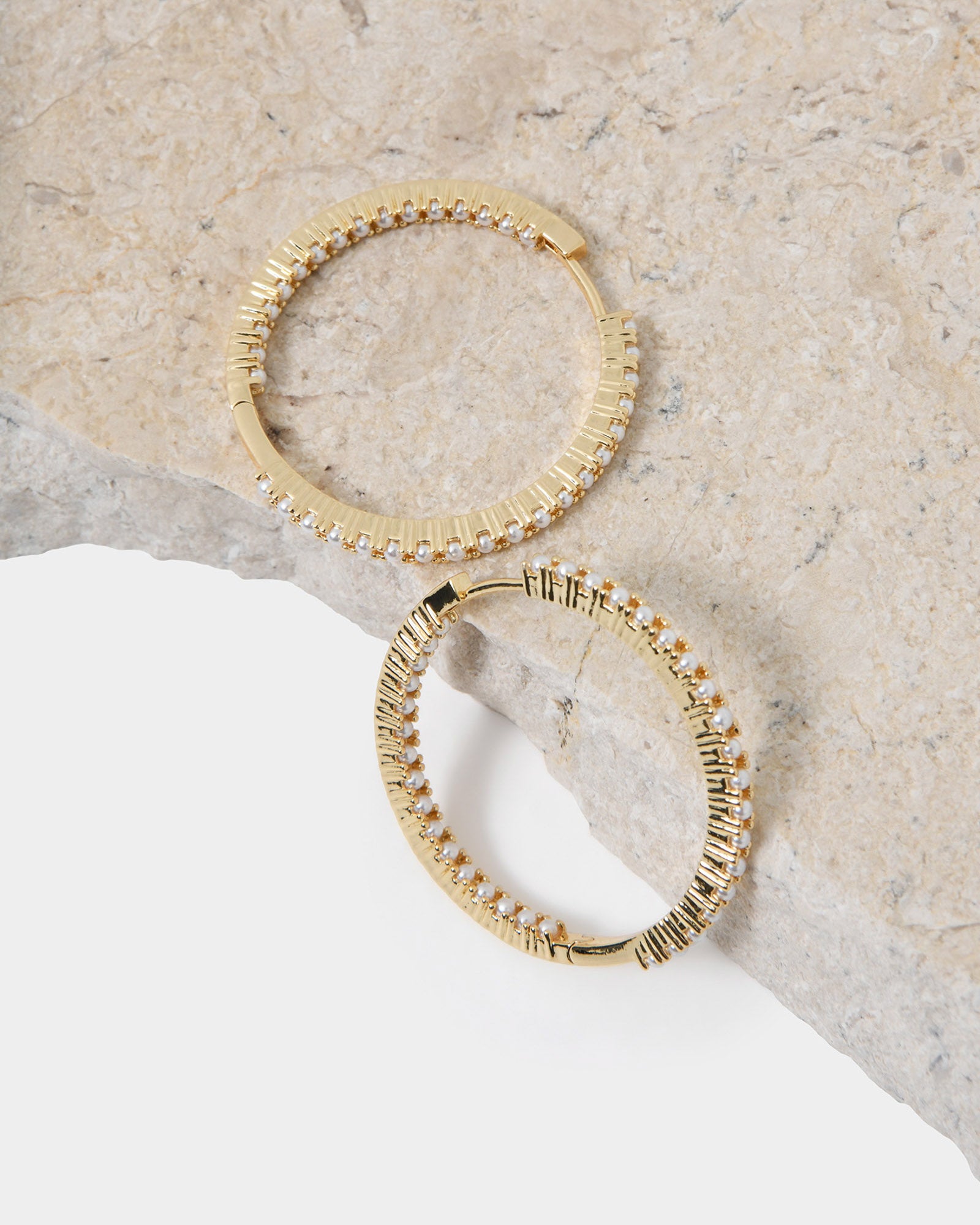 Alayah 16k Gold Hoop Earrings