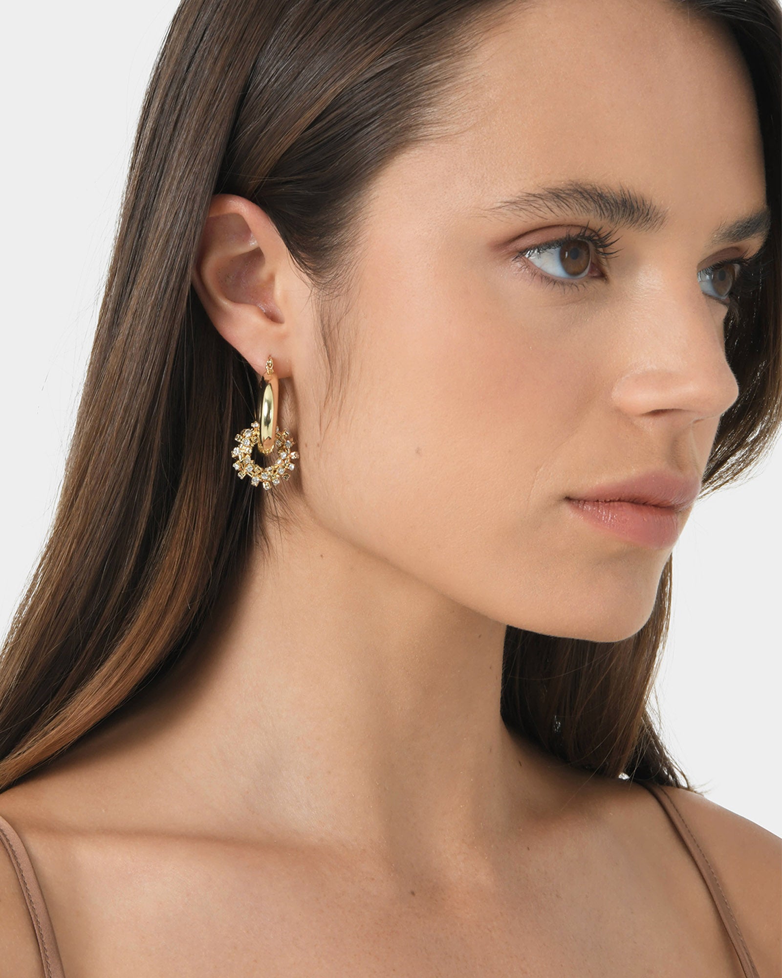 Wanda 16k Gold Plated Earrings