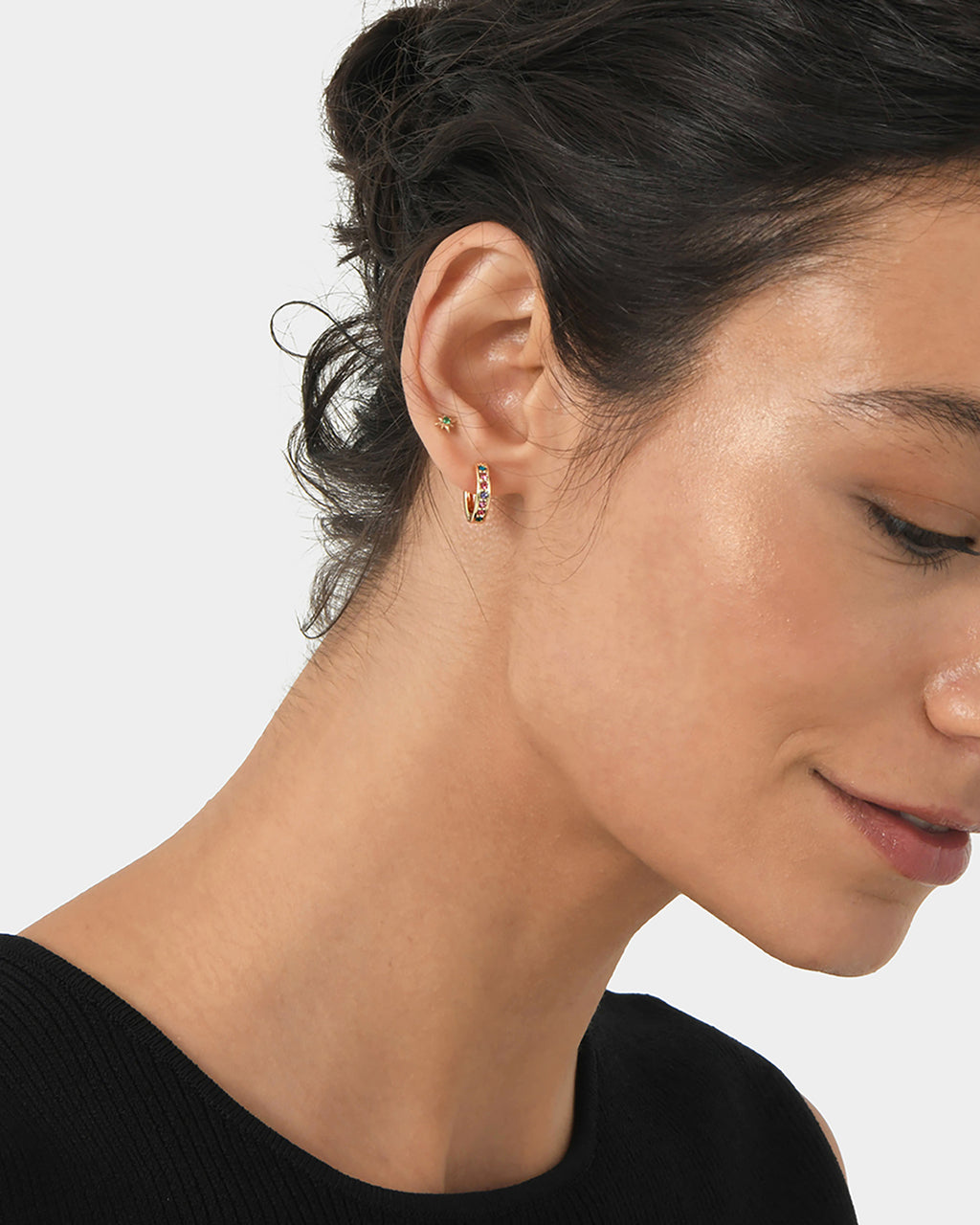 Jolee 16k Gold Plated Earrings