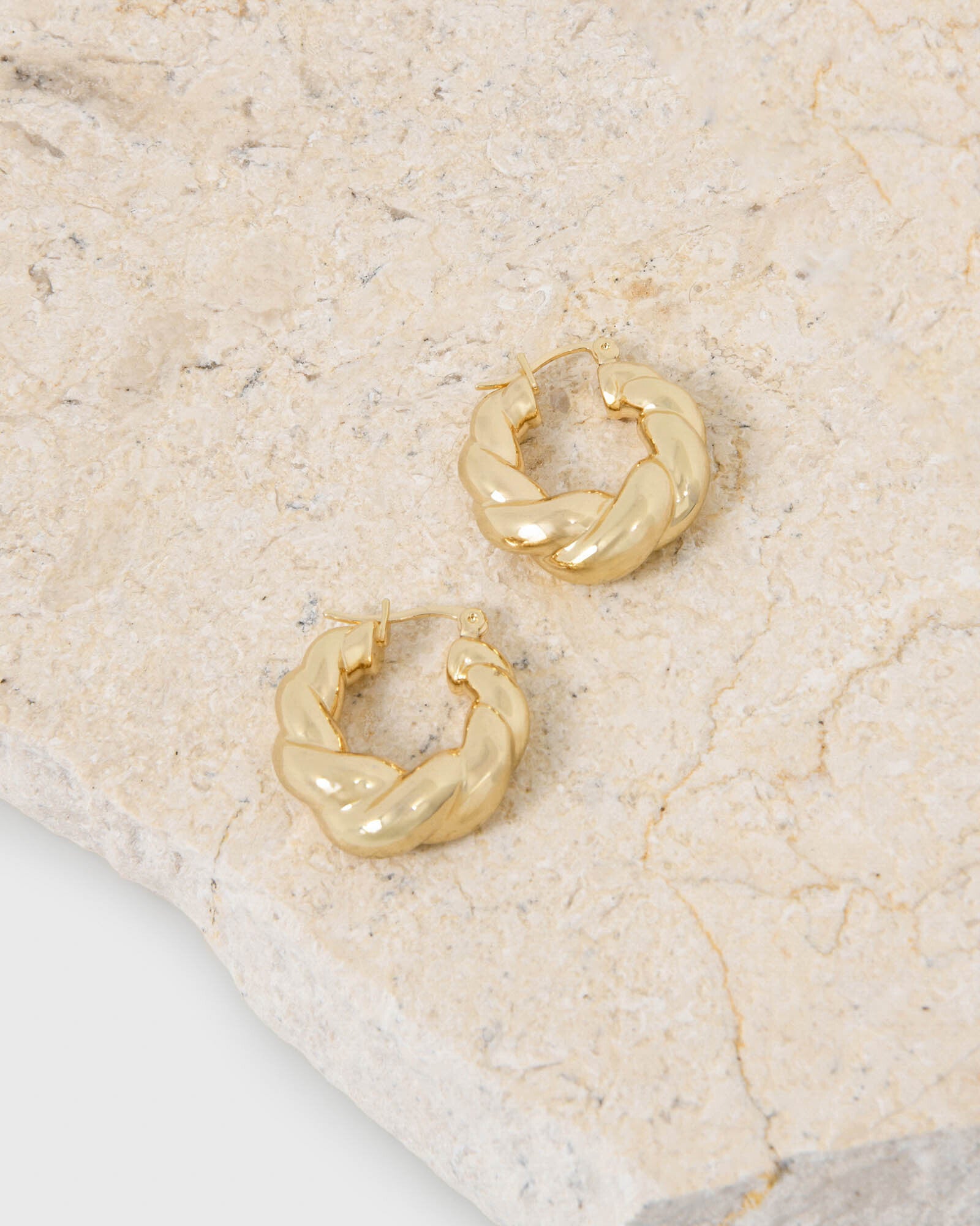 Elle 16K Gold Plated Earrings