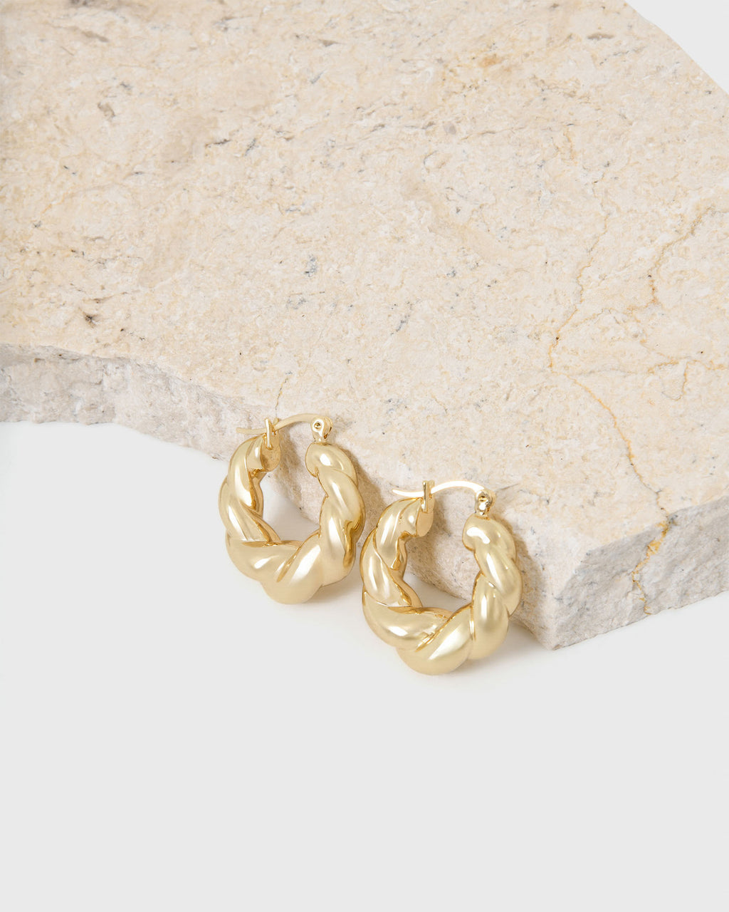 Elle 16K Gold Plated Earrings