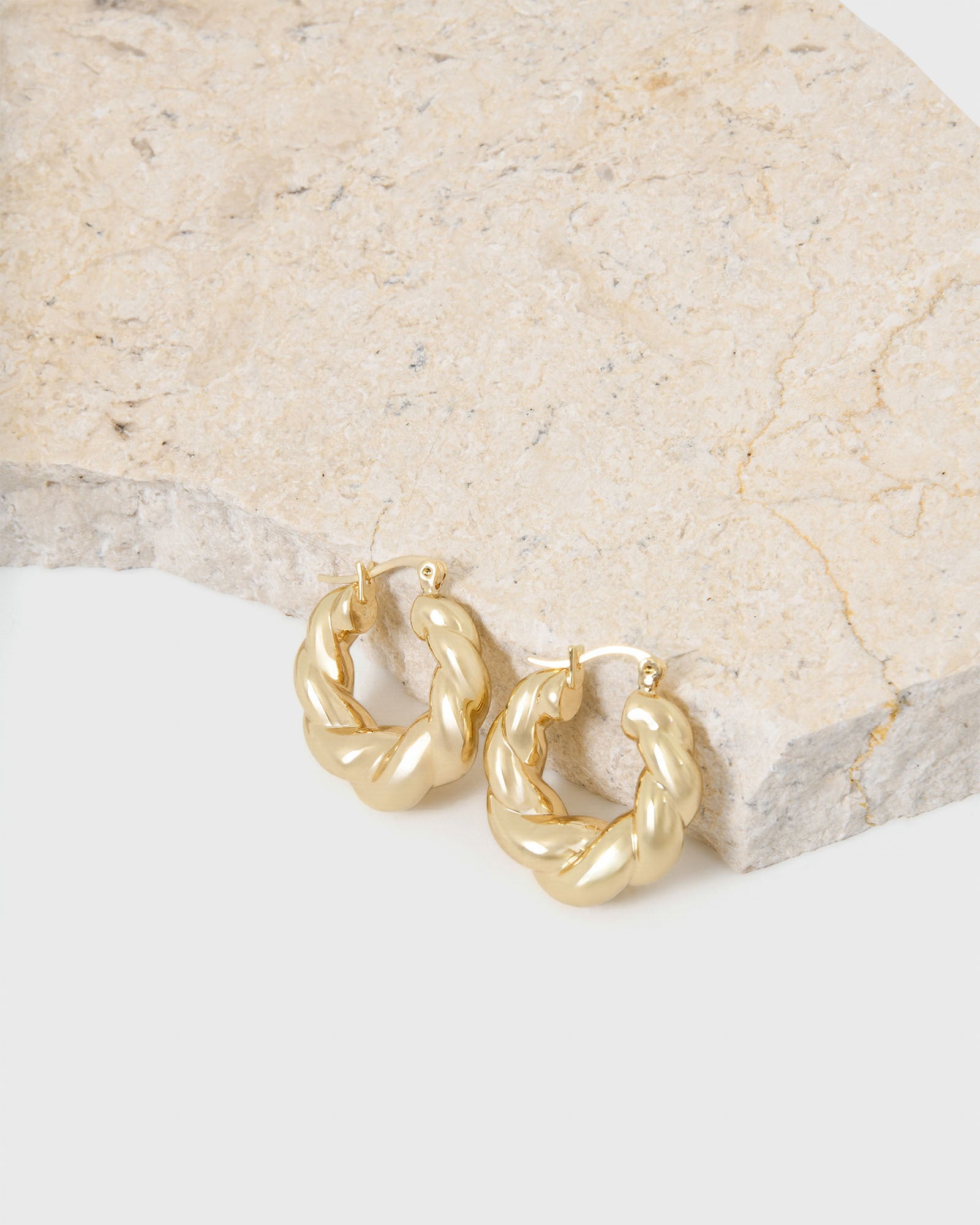 Elle 16K Gold Plated Earrings