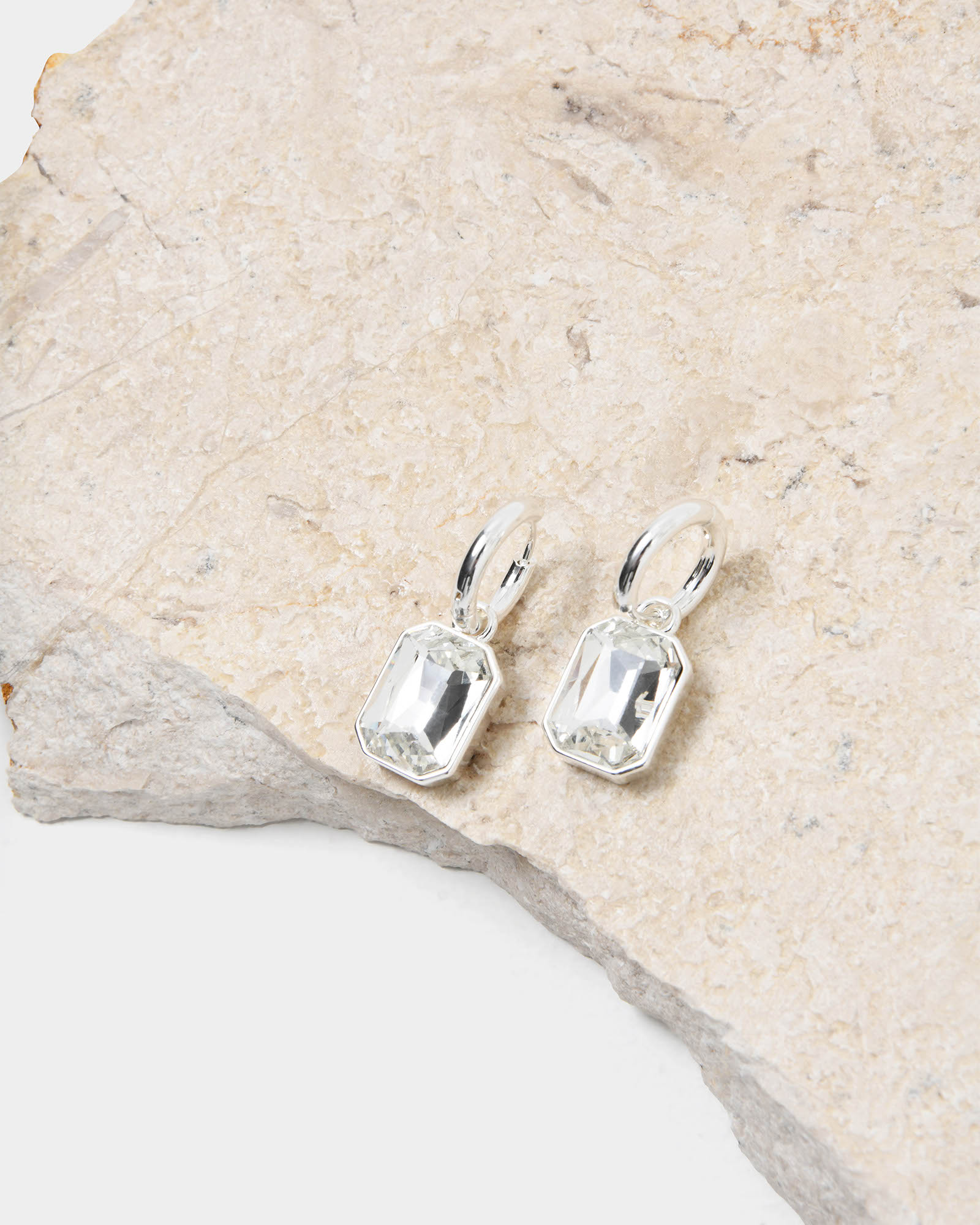 Jewel Sterling Silver Earrings