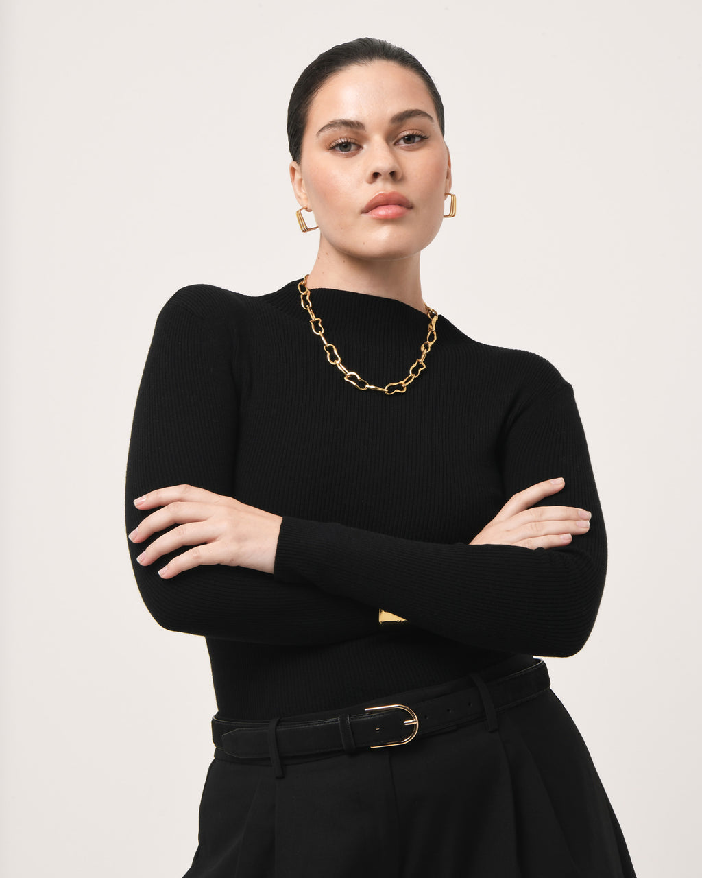 Avelyn Mock Neck Knit