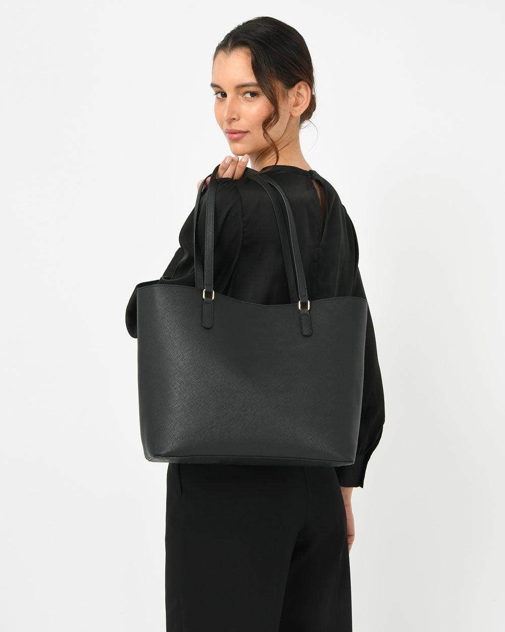 Jia Saffiano Tote Bag