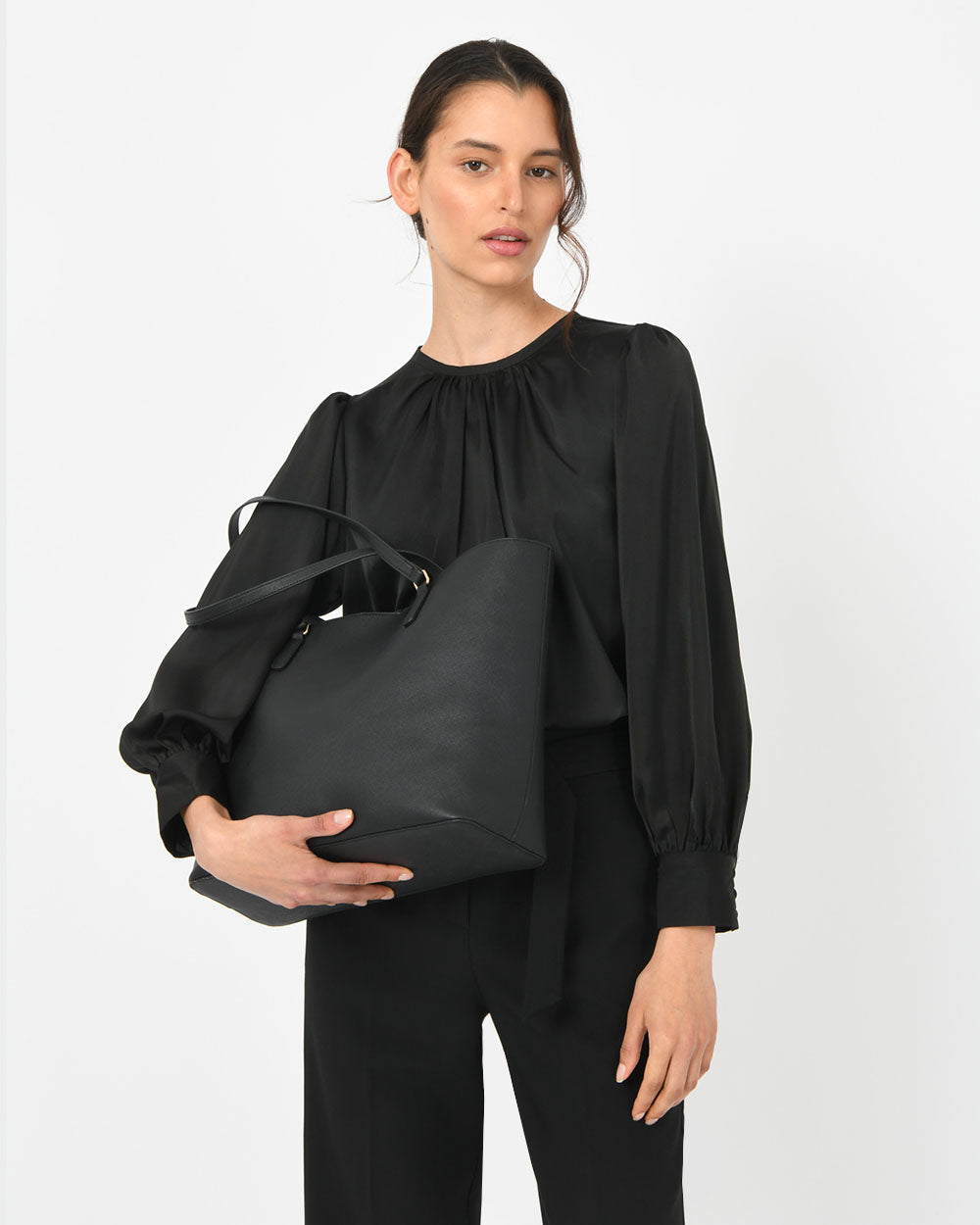 Jia Saffiano Tote Bag