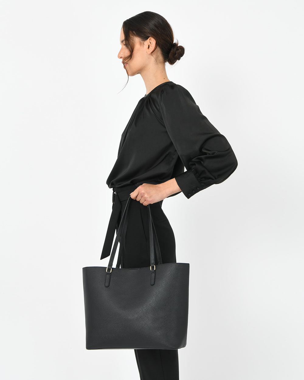 Jia Saffiano Tote Bag