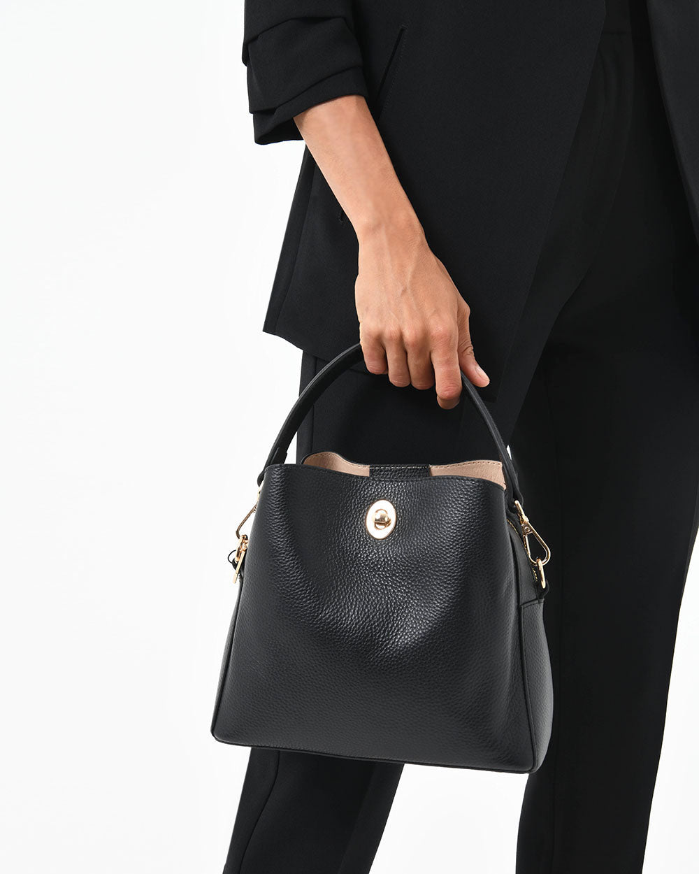 Ellia 2 Leather 3 Strap Bag