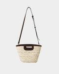 Rome Leather Palm Leaf Bag S