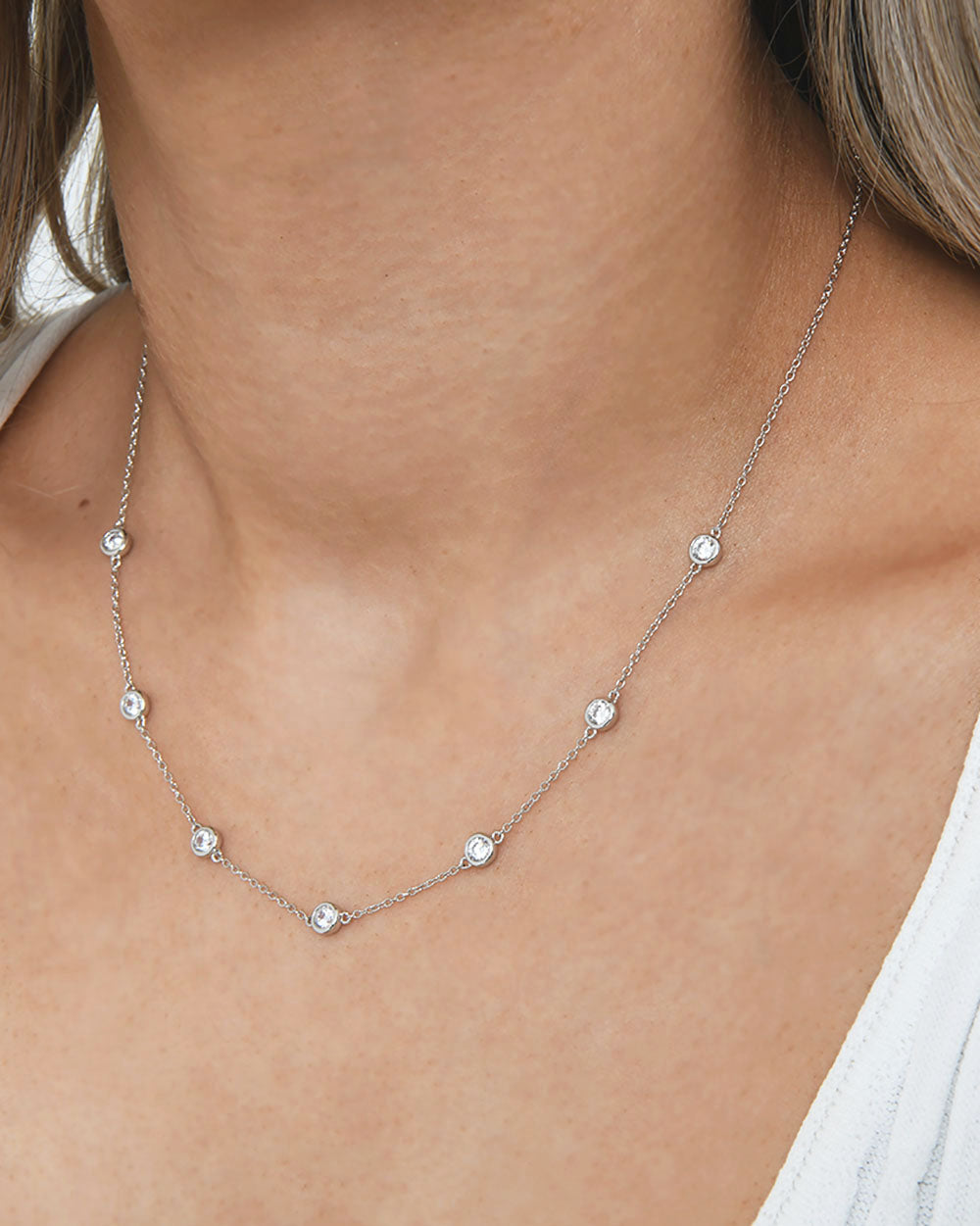 Sara Sterling Silver Necklace