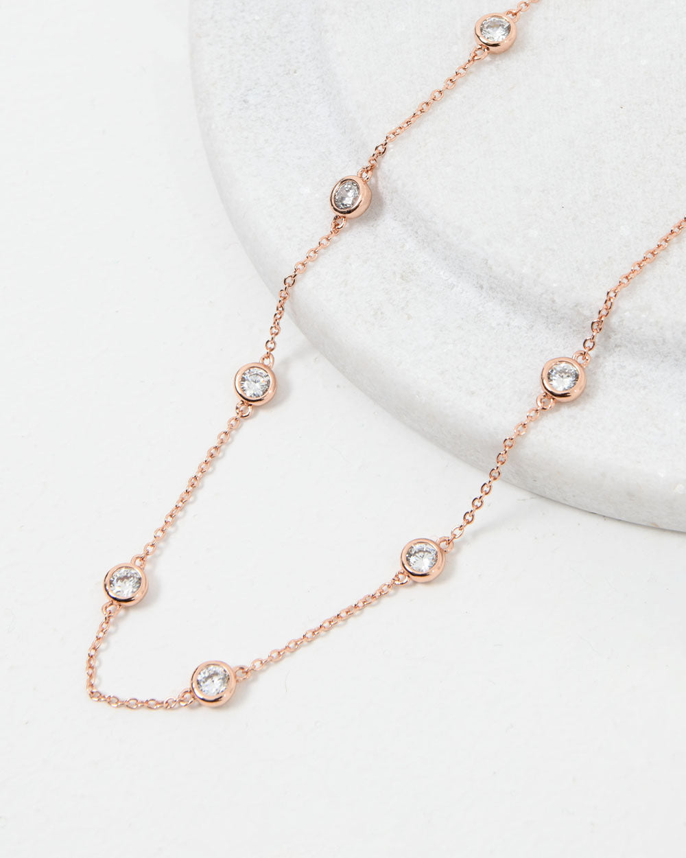 Sara Rose Gold Plated Necklace
