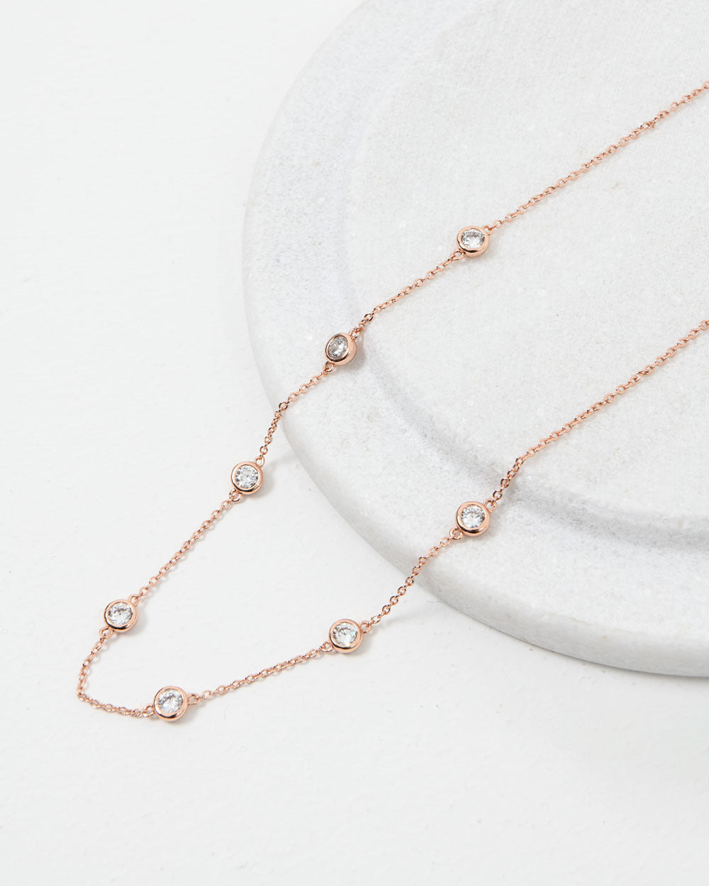 Sara Rose Gold Plated Necklace