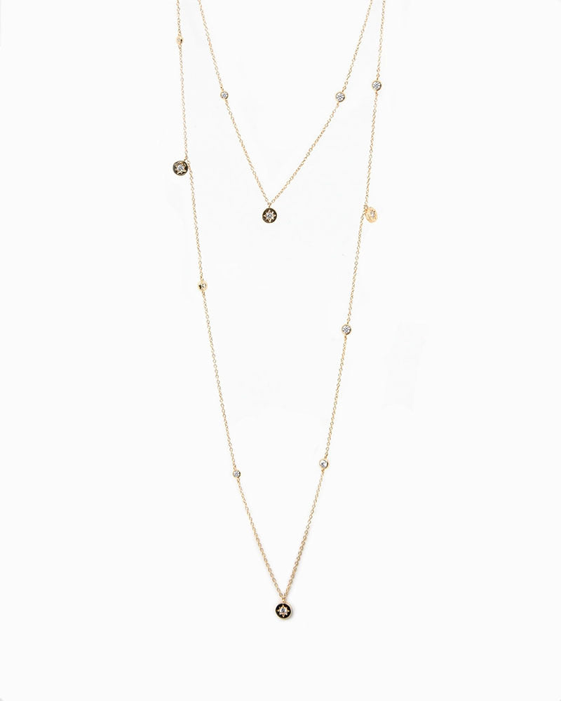 Harlie 16k Gold Long Necklace