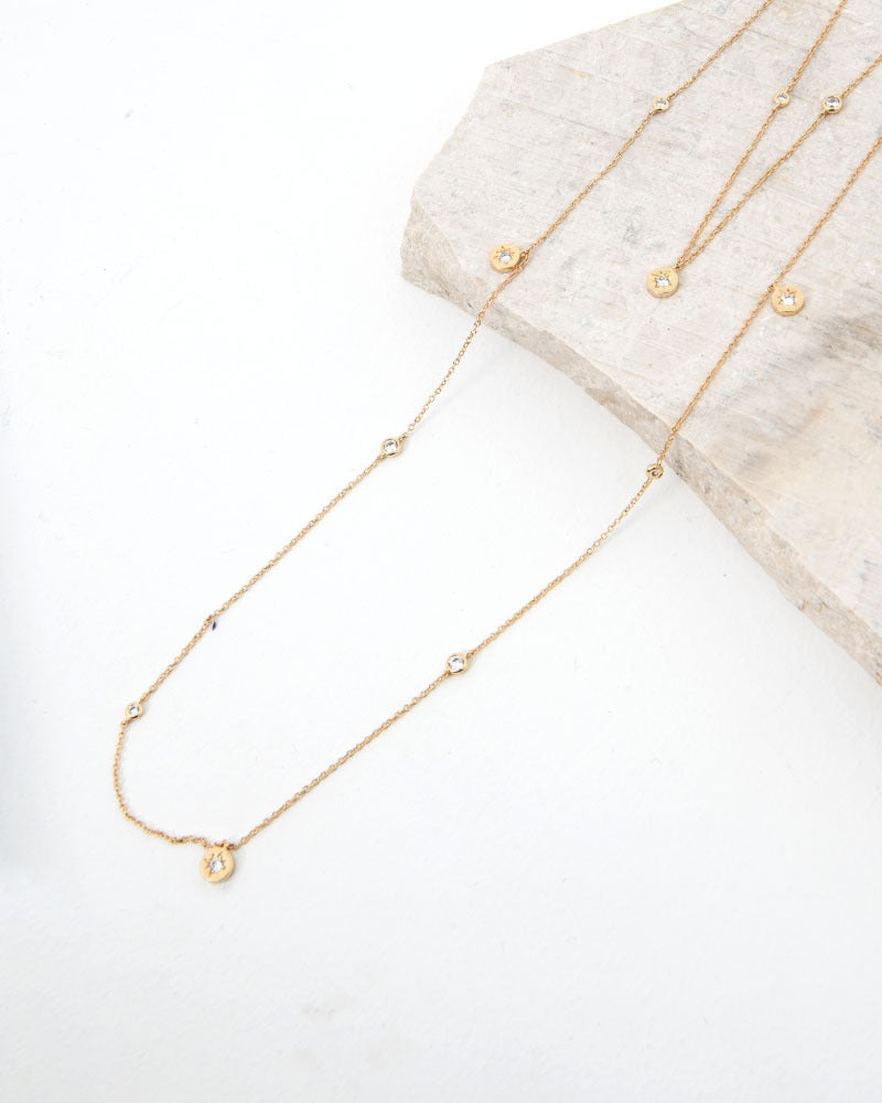 Harlie 16k Gold Long Necklace