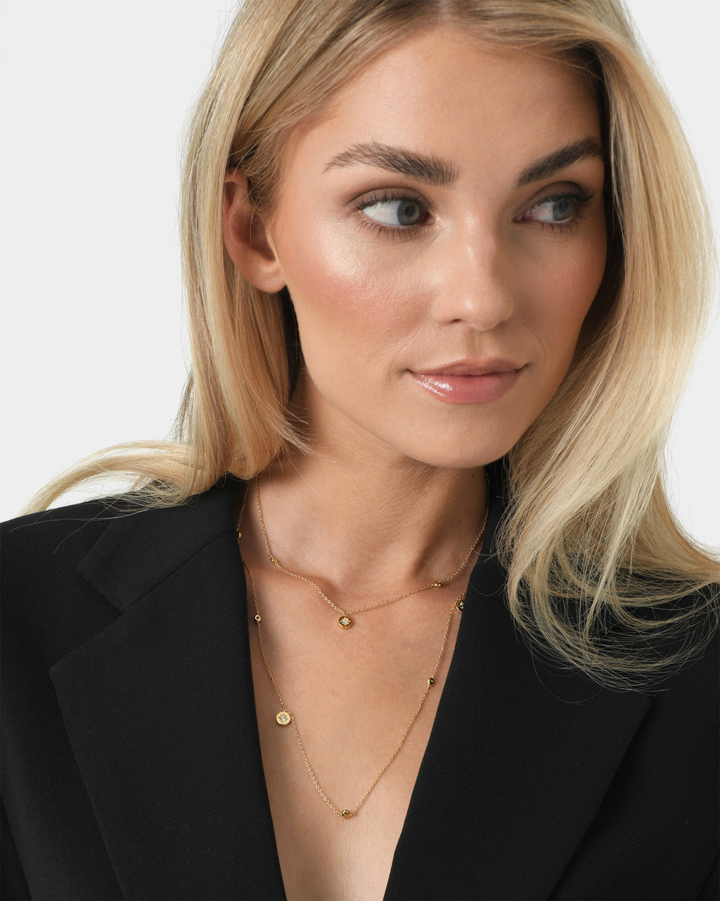 Harlie 16k Gold Long Necklace