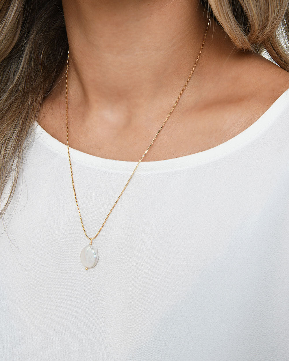 Ines 16k Gold 2pc Necklace Set