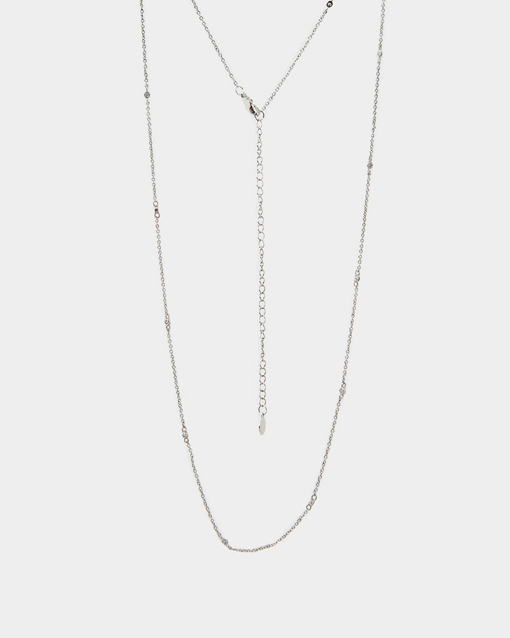Tori Silver Long Necklace