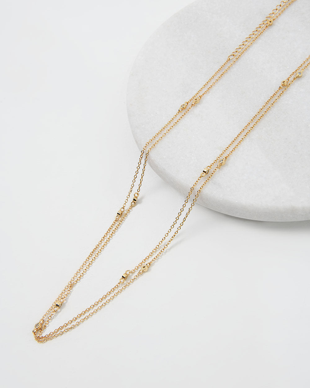 Tori 16k Gold Long Necklace