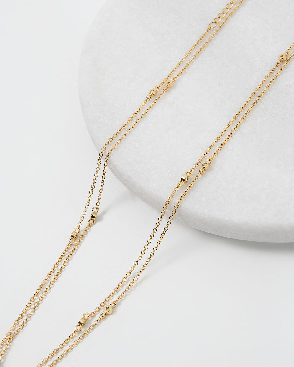 Tori 16k Gold Long Necklace