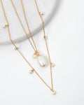 Diane 16k Gold 2pc Necklace