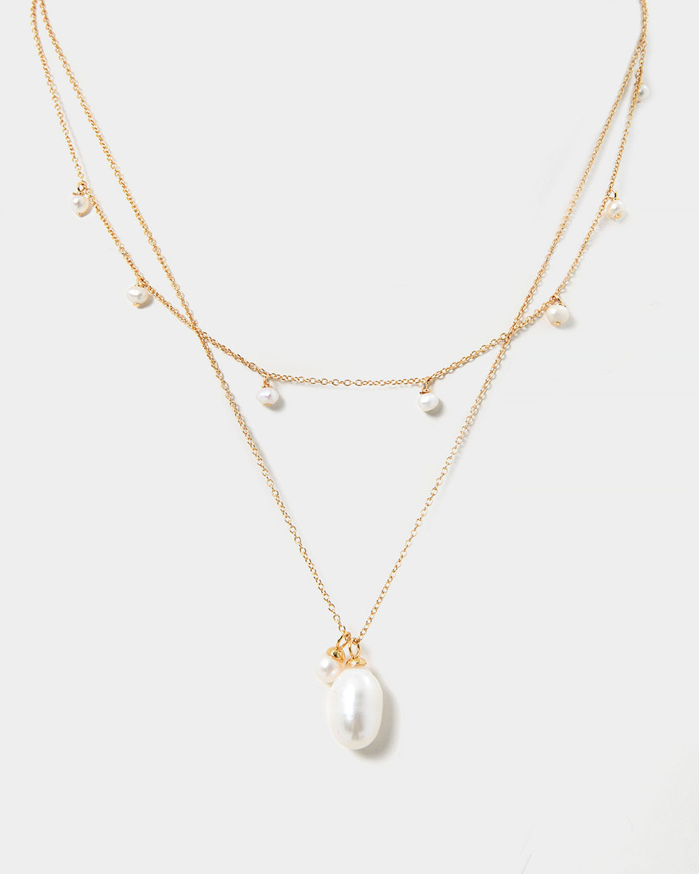 Diane 16k Gold 2pc Necklace