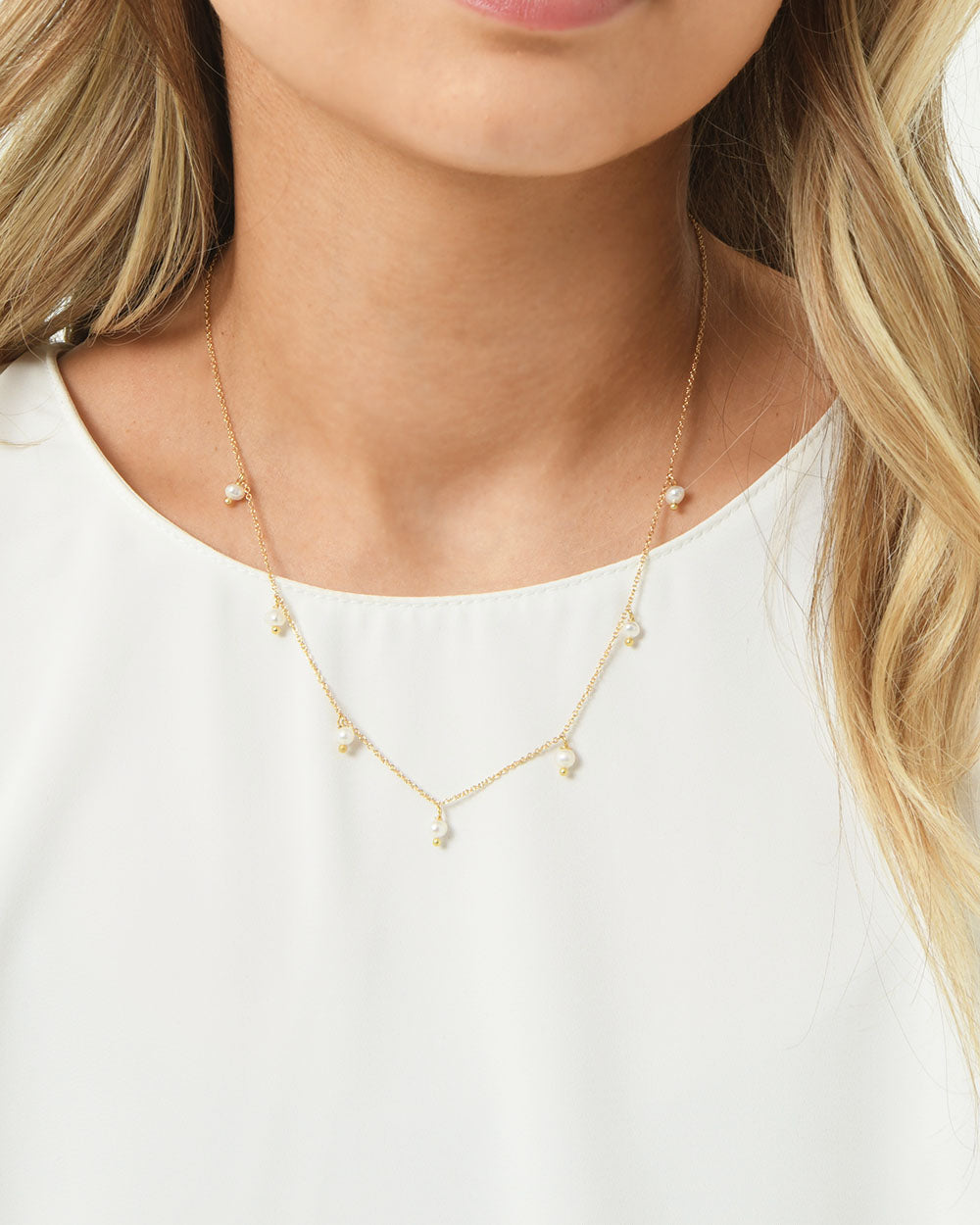 Diane 16k Gold 2pc Necklace