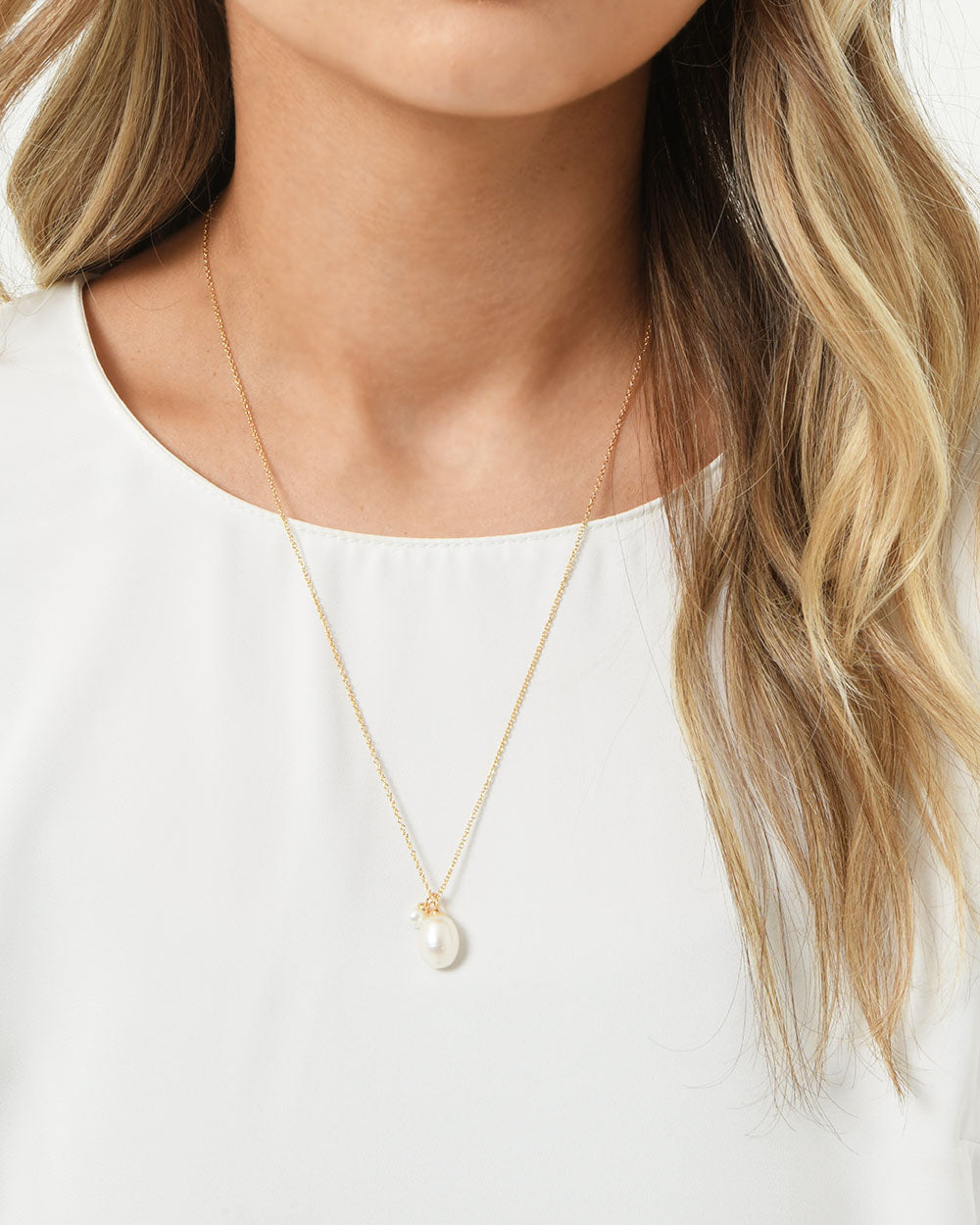 Diane 16k Gold 2pc Necklace