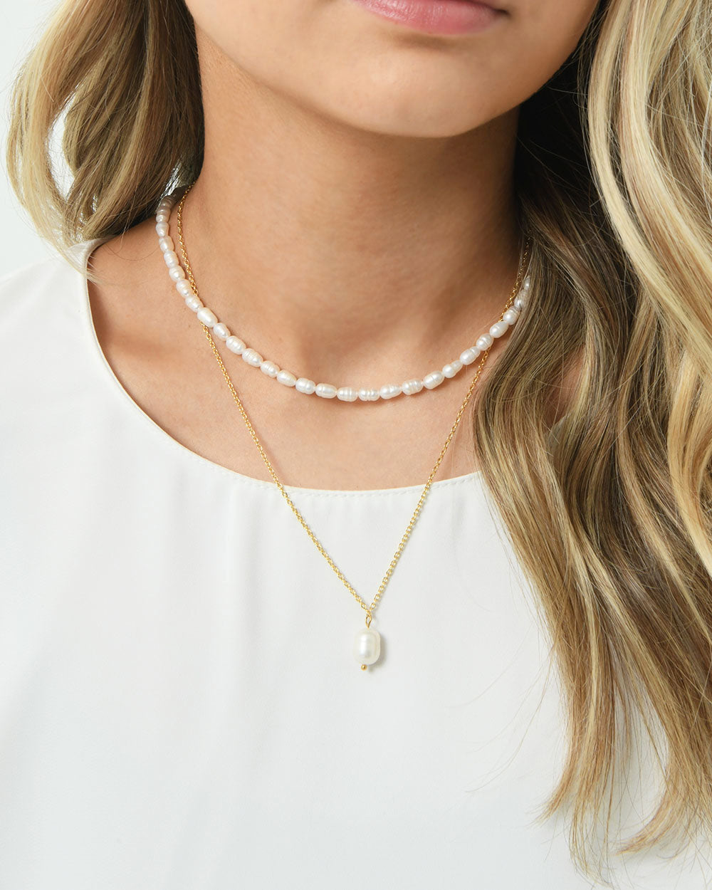 Nellie 16k Gold 2pc Necklace