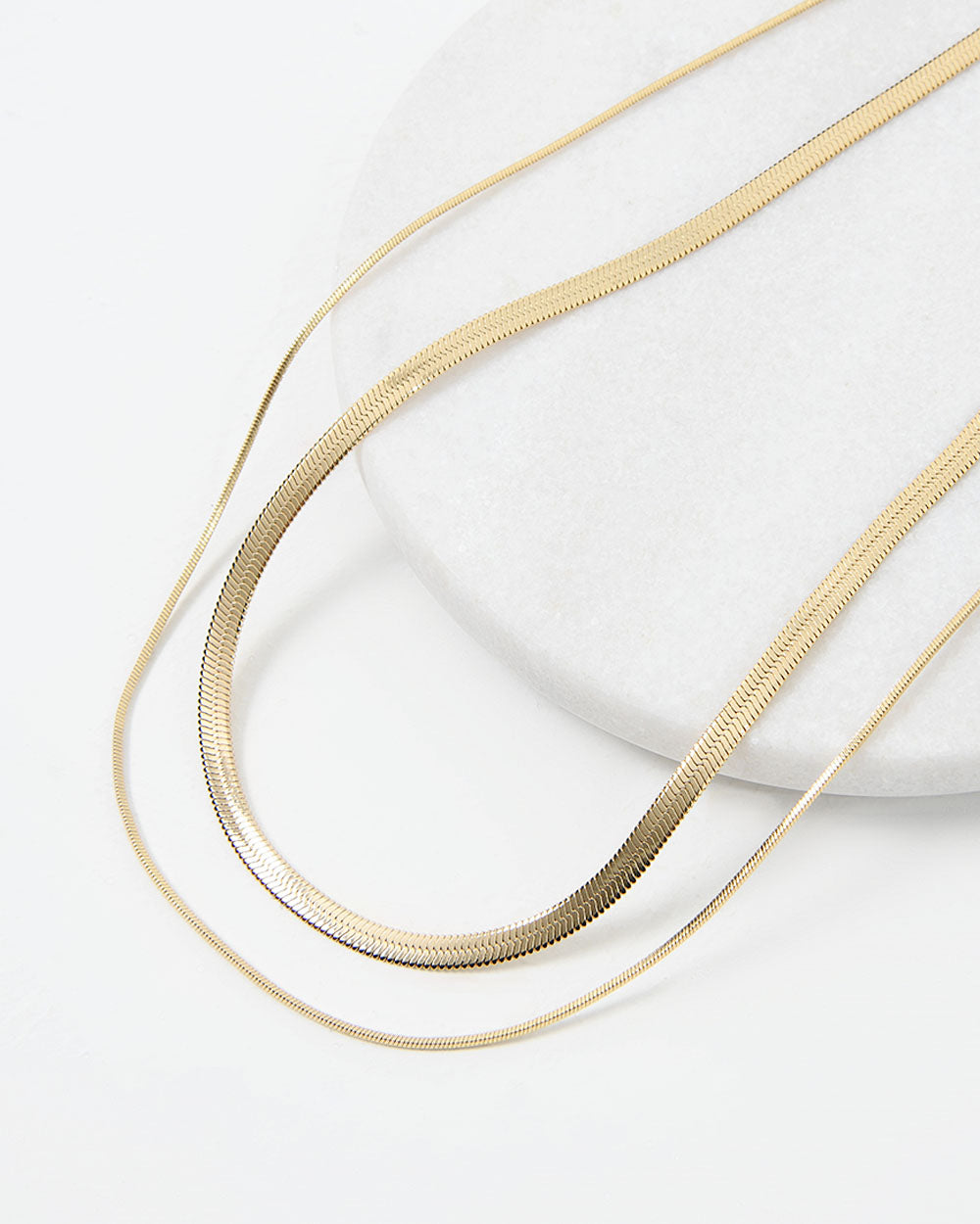 Patricia 16k Gold 2pc Necklace