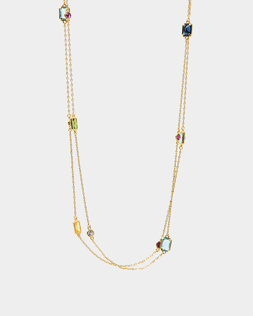 Rebecca 16k Gold Long Necklace