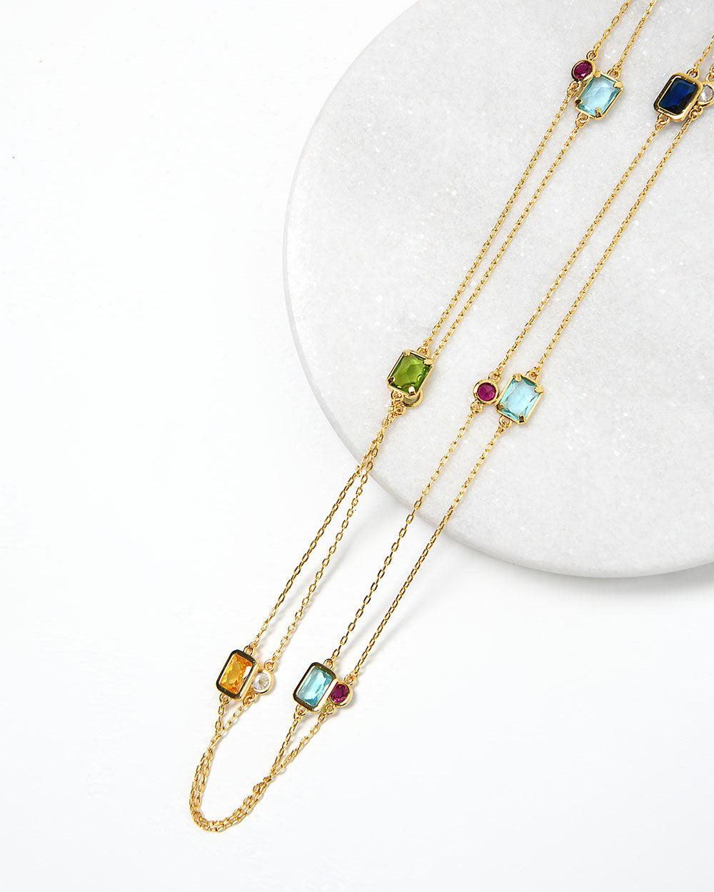 Rebecca 16k Gold Long Necklace