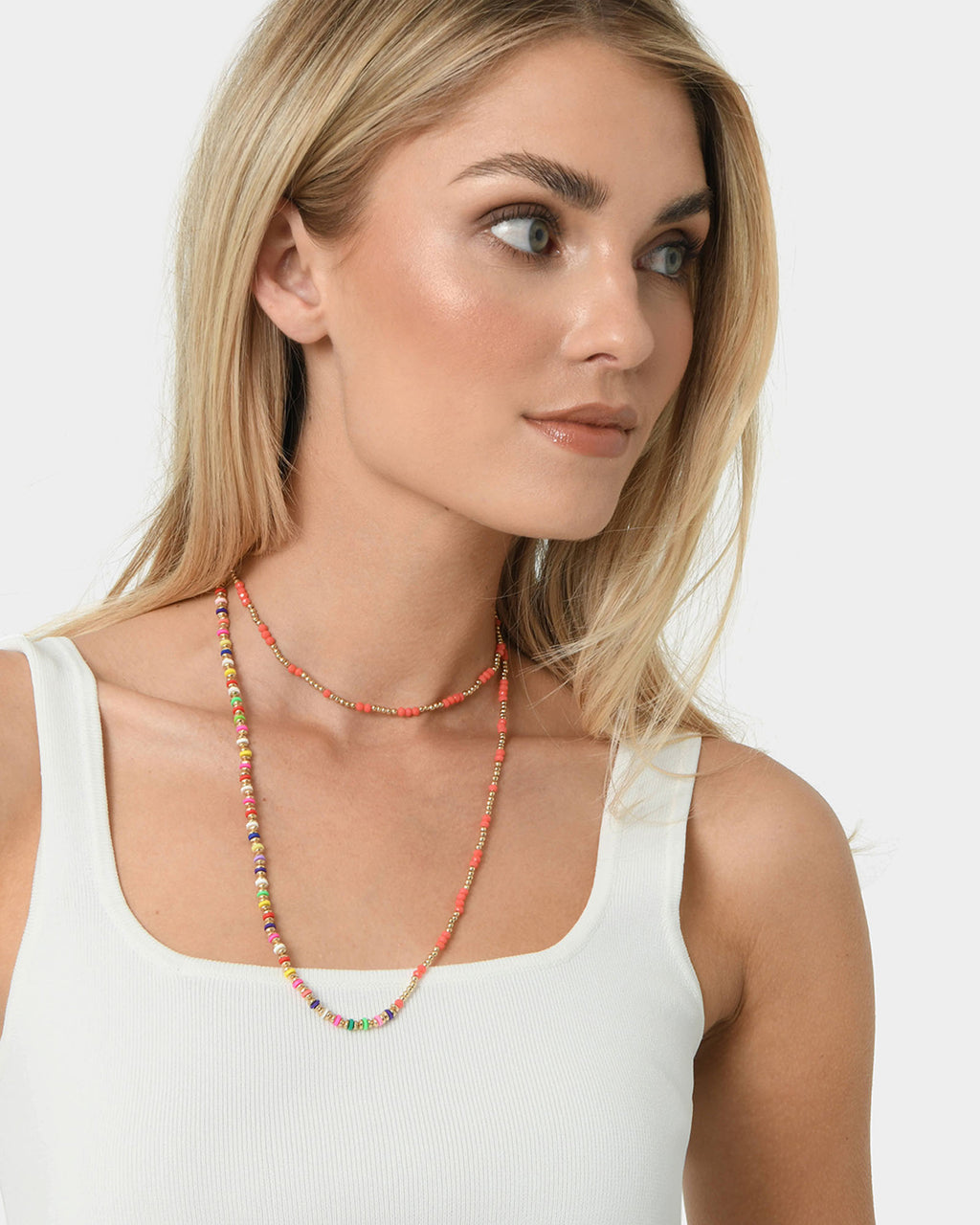 Rina Beaded Long Necklace
