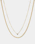 Kingsly Gold 2pc Necklace Set