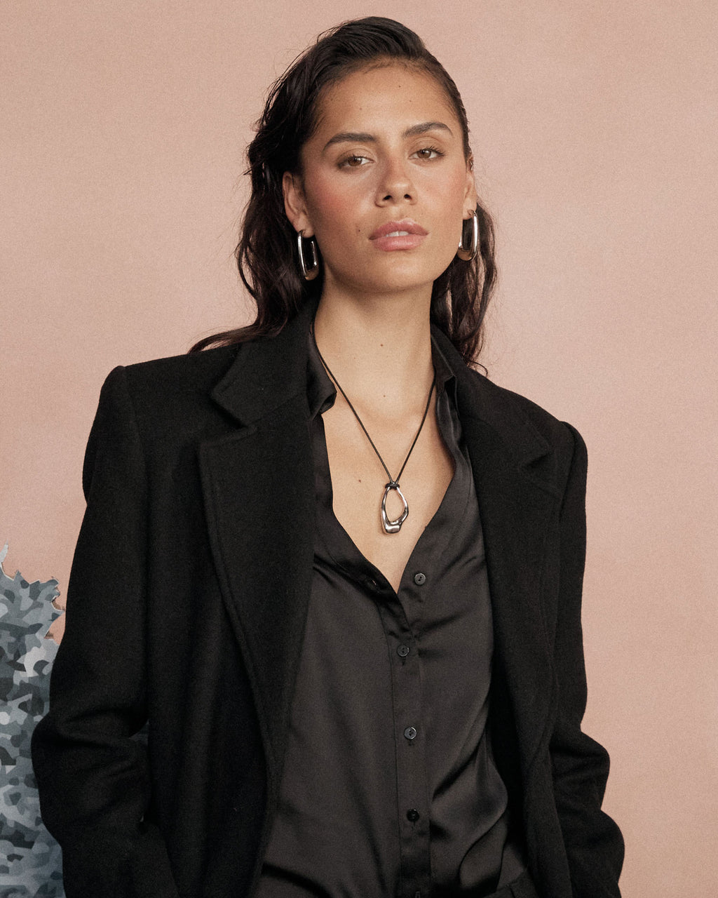 Elara Fluent Silver Pendant