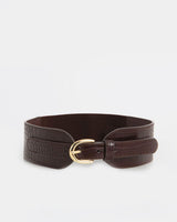 Iris Croc Elastic Belt