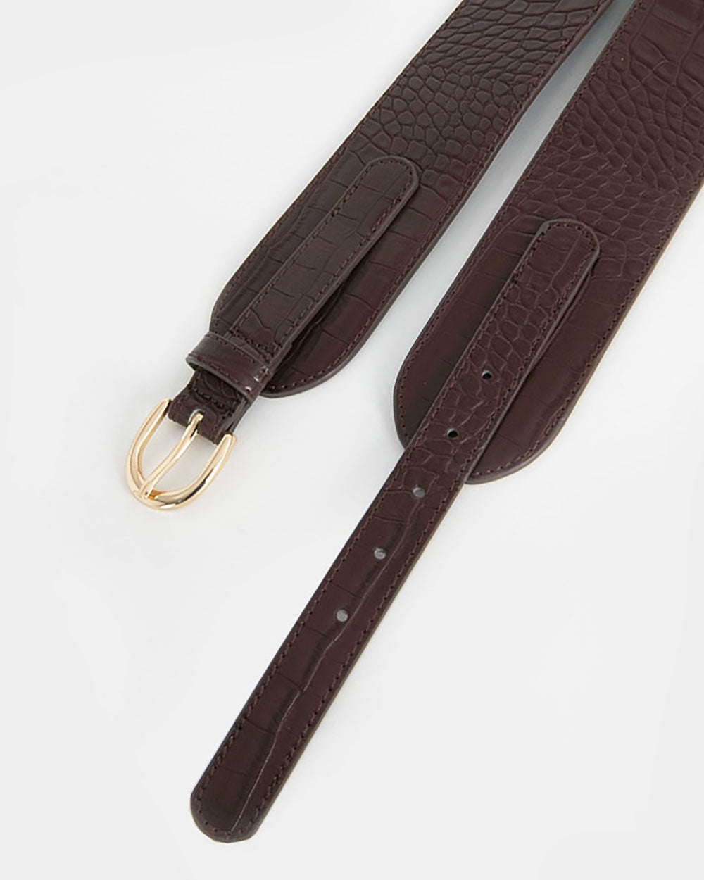 Iris Croc Elastic Belt