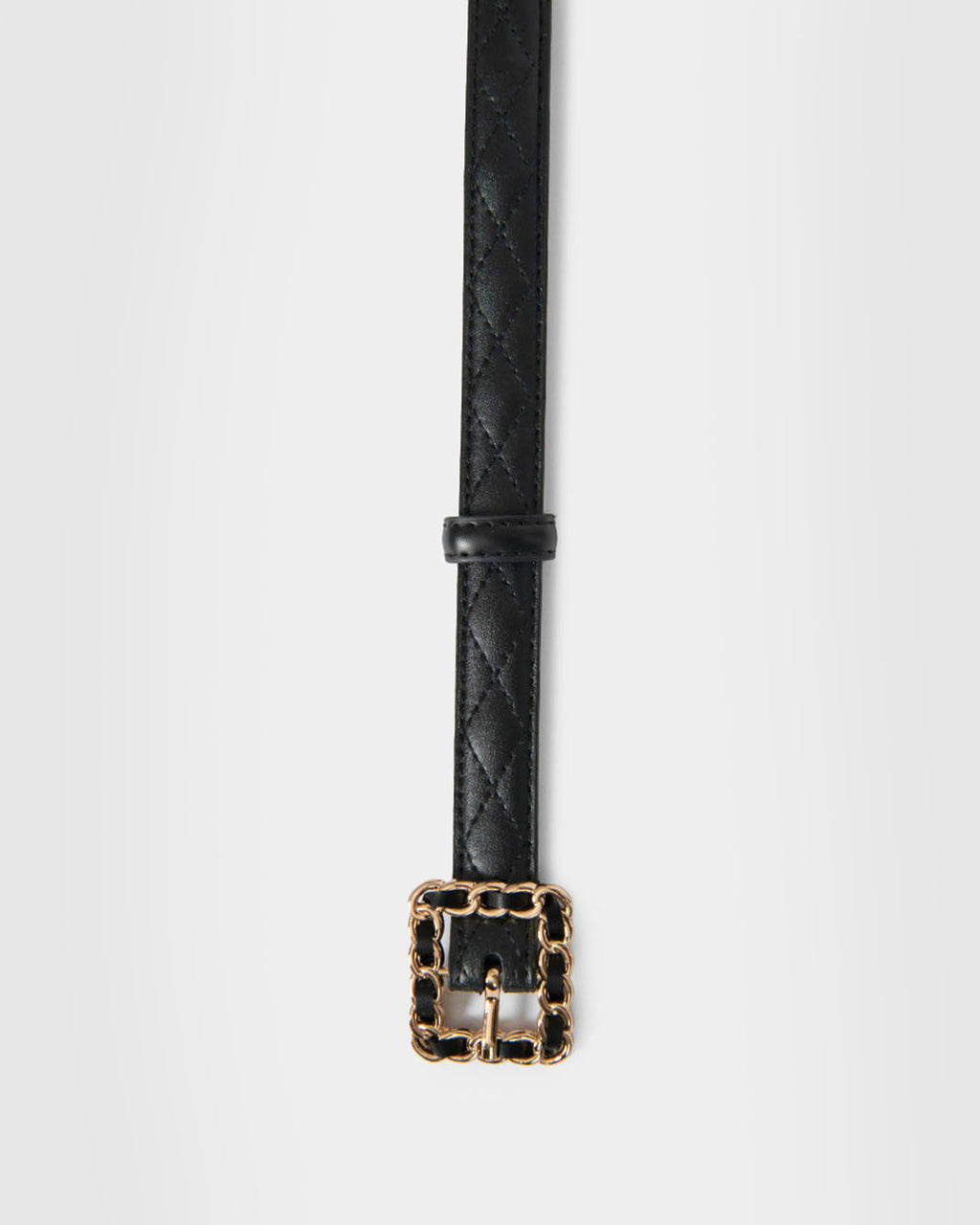Nahla Leather Quilted Belt
