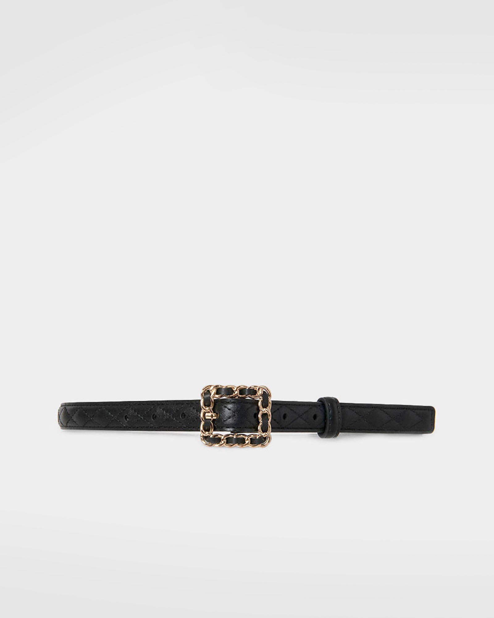 Nahla Leather Quilted Belt