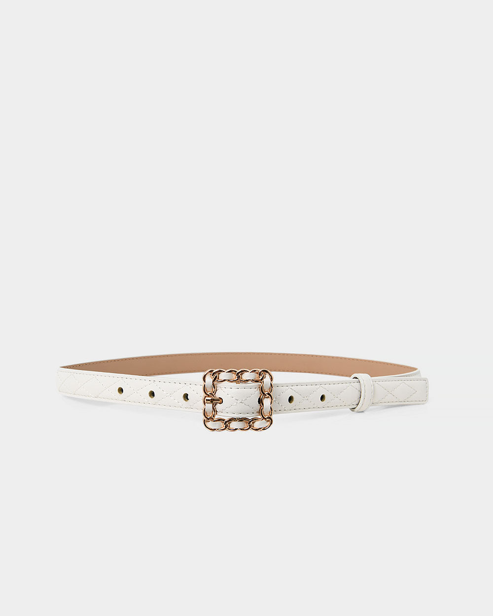 Nahla Leather Quilted Belt