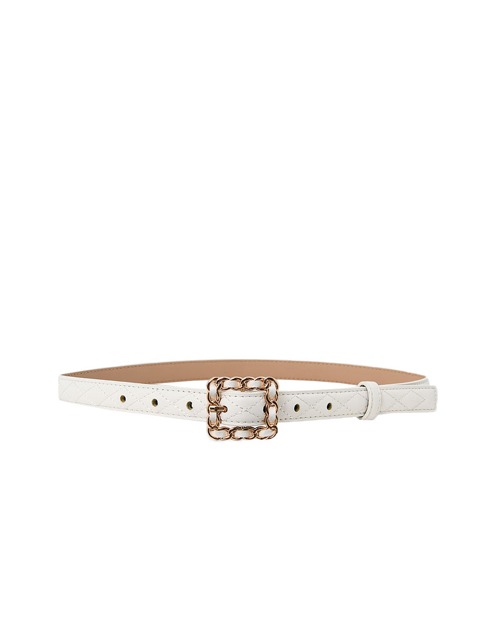 Nahla Leather Quilted Belt