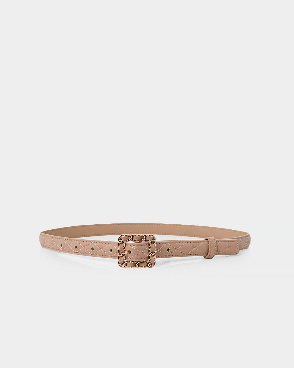 Nahla Leather Quilted Belt