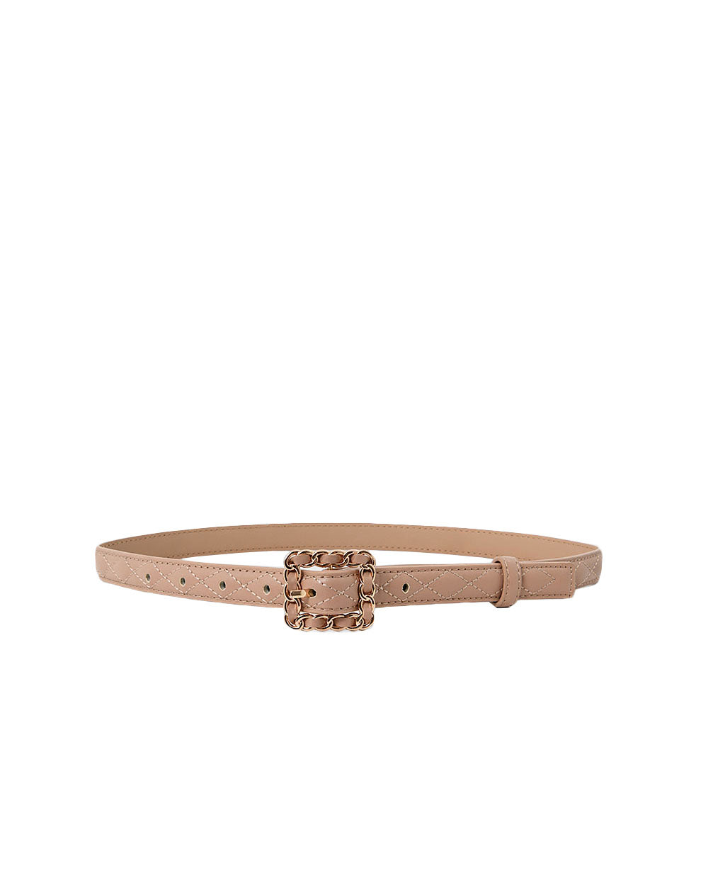 Nahla Leather Quilted Belt
