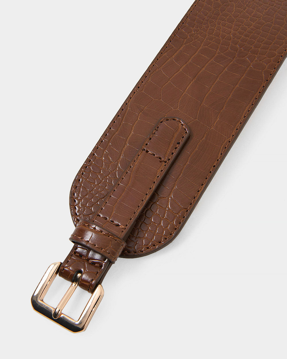 Shaina Croc Elastic Belt