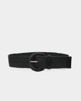 Hallie Raffia Elastic Belt