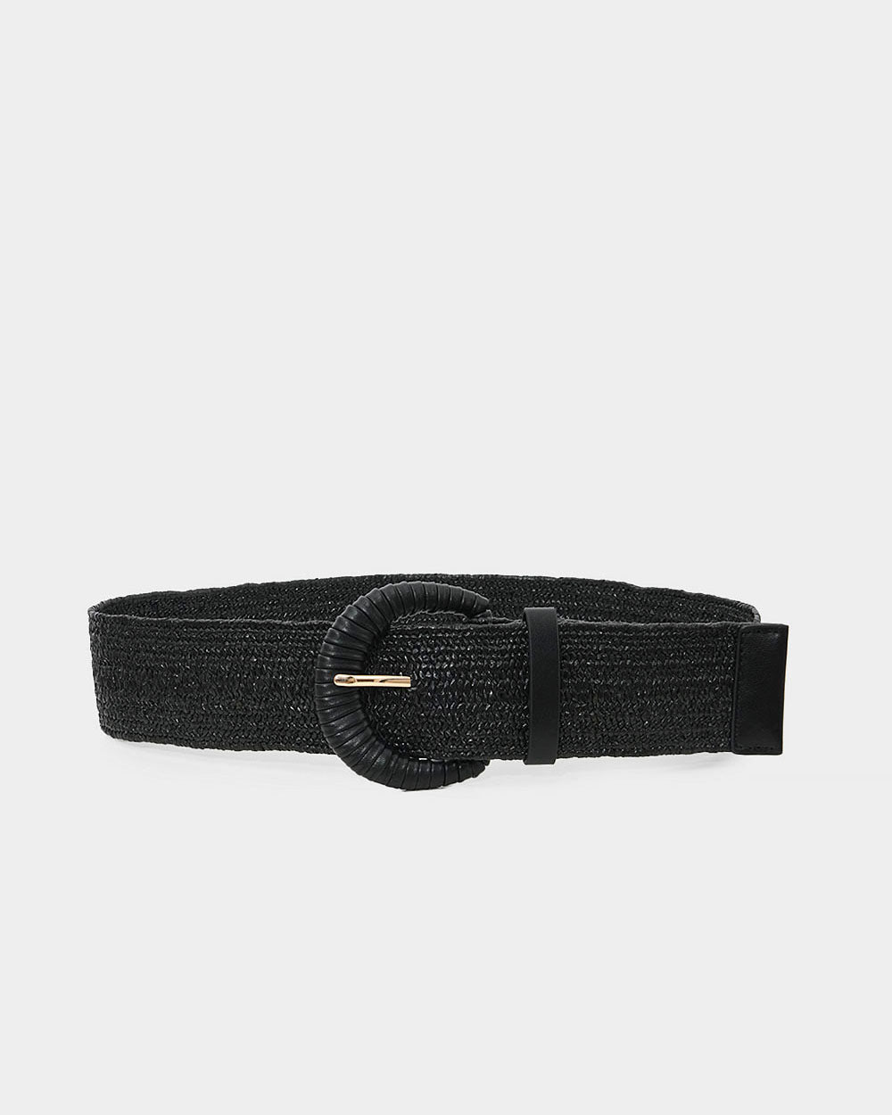 Hallie Raffia Elastic Belt